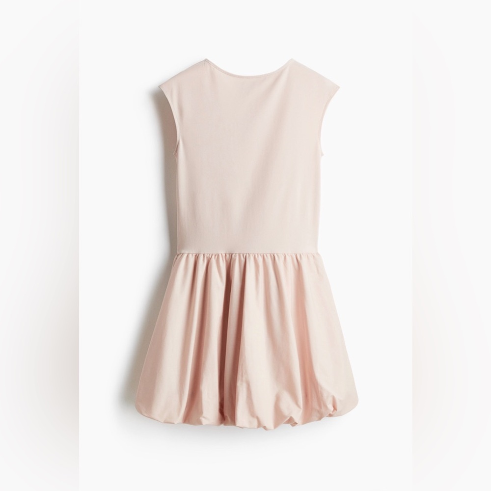H&M BUBBLE-HEM DRESS OUT OF STOCK SMALL PINK